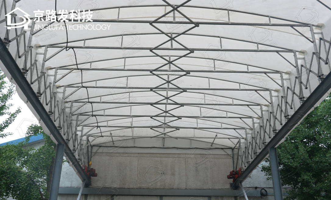 丰台西南物流园电动伸缩棚